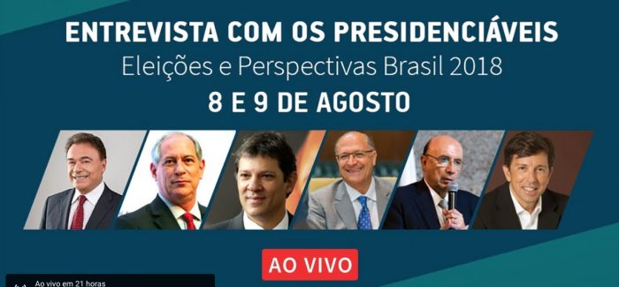 Confira como foi o 2º dia da sabatina com os presidenciáveis