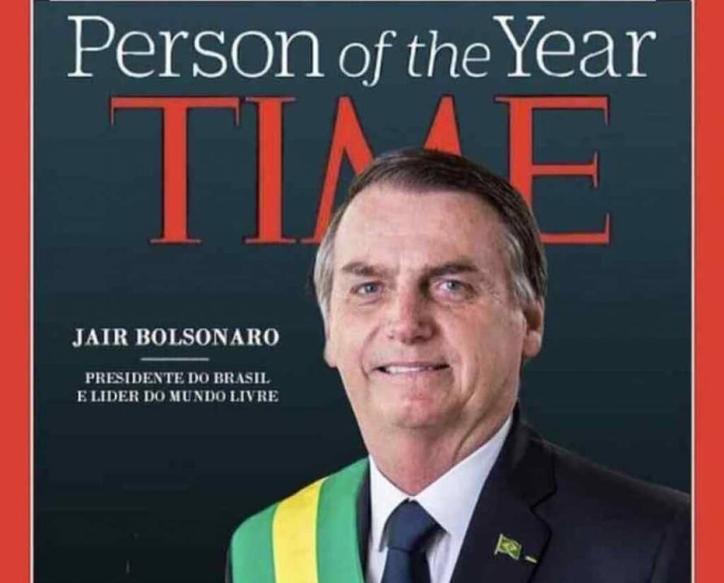 É mentira que a Time processará Bolsonaro por montagem - Money Report