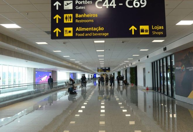 Rio de Janeiro - Inauguração do Píer Sul, novo espaço do Aeroporto Internacional Tom Jobim – RIOgaleão. O local é uma expansão do Terminal 2 e conta com mais de 26 novas pontes de embarque (Tânia Rêgo/Agência Brasil)