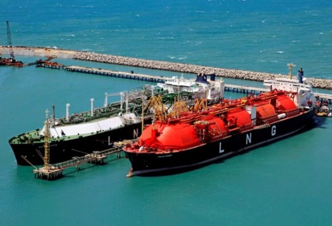Fotografia aérea terminal GNL Porto de Pecém