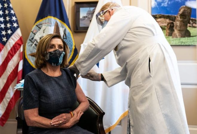 Nancy pelosi vacinação EUA