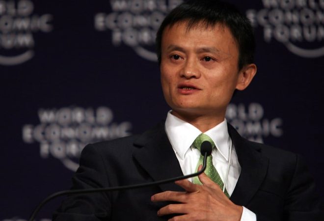 TIANJIN/CHINA, 28SEPT08 - Jack Ma Yun, Chairman and Chief Executive Officer, Alibaba Group, speaks during The Future of the Global Economy: The View from China plenary session at the World Economic Forum Annual Meeting of the New Champions in Tianjin, China 28 September 2008.