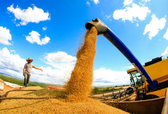 EXPEDIÇÃO SAFRA 2018/2019 - COLHEITA DE SOJA NO SÍTIO CAETÊ EM ITABERÁ/SP.
FOTO: MICHEL WILLIAN/GAZETA DO POVO