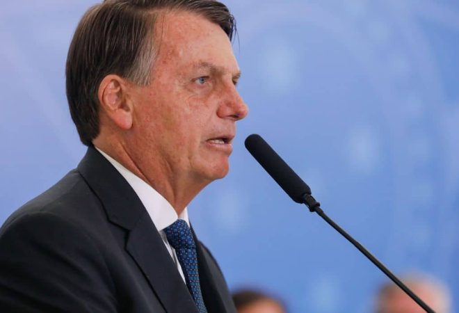 (Brasília - DF, 17/12/2020) Palavras do Presidente da República Jair Bolsonaro.
Foto: Isac Nóbrega/PR