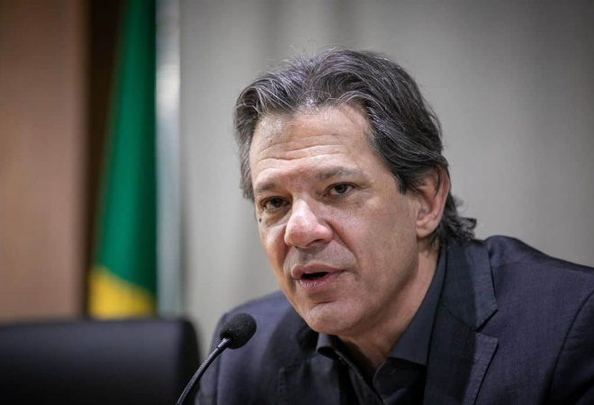 Brasília, 31/08/2023, O ministro da Fazenda, Fernando Haddad, faz pronunciamento à imprensa sobre a entrega do Projeto de Lei Orçamentária Anual (PLOA). Foto: Washington Costa/MPO