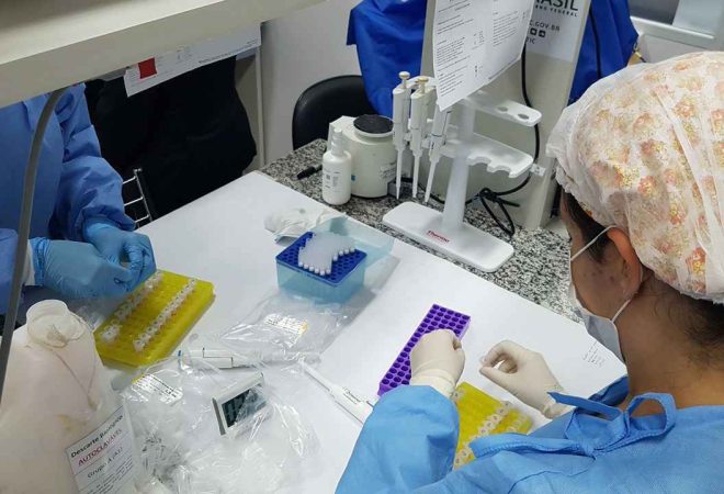 testes com a vacina da UFMG