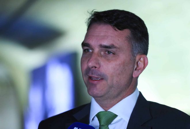 Brasília (DF), 16/09//2025  -  Senador, Flávio Bolsonaro durante entrevista. Foto: Lula Marques/Agência Brasil