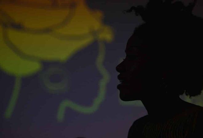 Reunião da Marcha de Mulheres Negras, no Festival Latinidades (Marcello Casal Jr/Agência Brasil)
