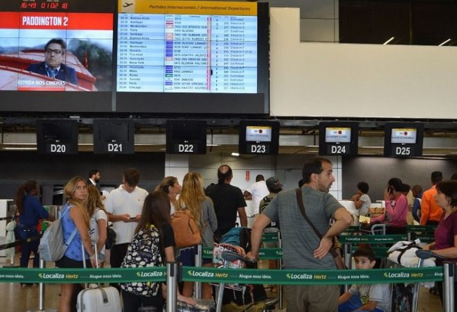 São Paulo - O Aeroporto Internacional de São Paulo foi apontado como o melhor aeroporto do Brasil na categoria acima de 15 milhões de passageiros por ano, de acordo com Relatório de Desempenho Operacional dos Aeroportos (Rovena Rosa/Agência Brasil)