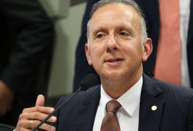 O relator, deputado Aguinaldo Ribeiro,  durante reuniao de instalação da Comissão Mista Temporária da Reforma Tributária