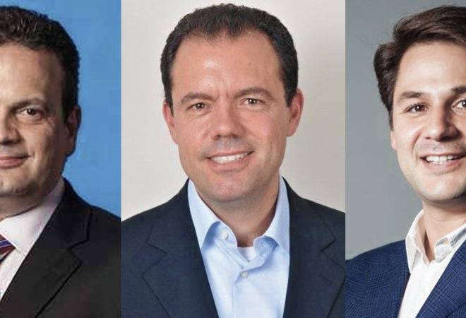 Antonio Salvador, Guilherme Rhinow e Jacob Rosenbloom