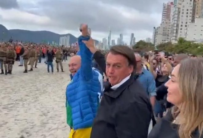Bolsonaro e vice-governadora de SC