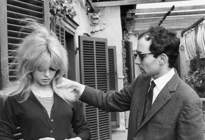 Brigitte Bardot e Jean-Luc Godard