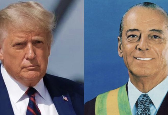 Donald trump e João Figueiredo