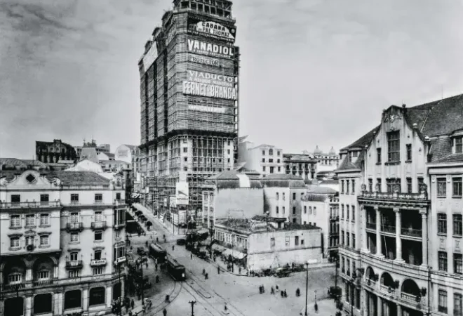 Edificio Martinelli em construção