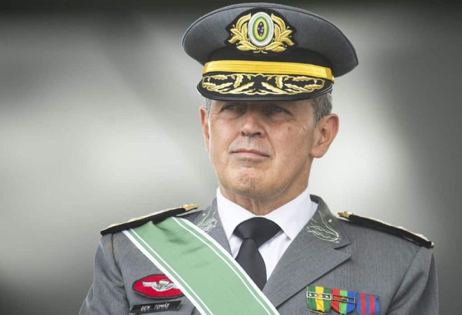 Brasília (DF), 19/04/2023 - O comandante do Exército, General Tomás Paiva, durante cerimônia comemorativa do Dia do Exército, no Quartel-General do Exército, em Brasília. Foto: Marcelo Camargo/Agência Brasil