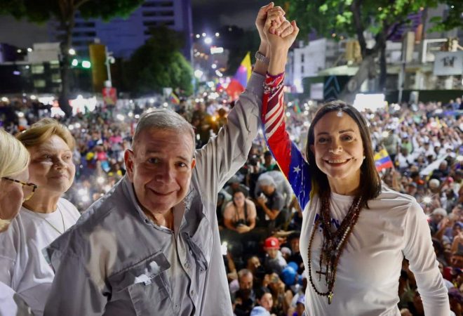 González e Maria Corina_ oposição_venezuelana_Fotos Públicas
