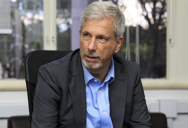 Embaixador Laudemar Aguiar durante encontro com a reitoria de Unicamp
