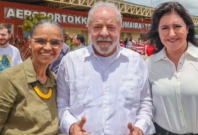 Lula, Marina Silva e Simone Tebet
