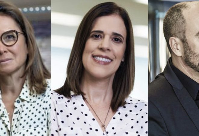 Marcia Costa, Patrícia Giacomo e Mauro Mariz