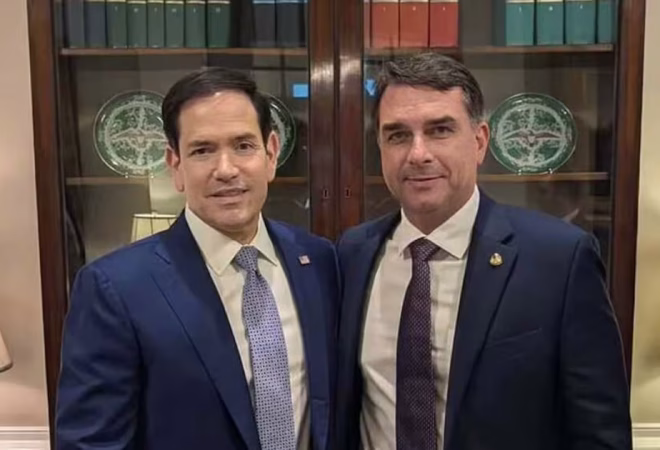 Marco Rubio Flavio Bolsonaro