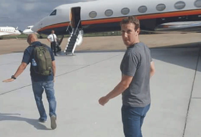 Mark-Zuckerberg-boarding-a-private-jet