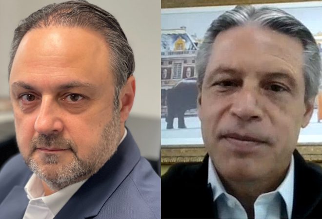Nelson Domingues, da Telelok e Paulo Ricardo de Oliveira, da Telelok