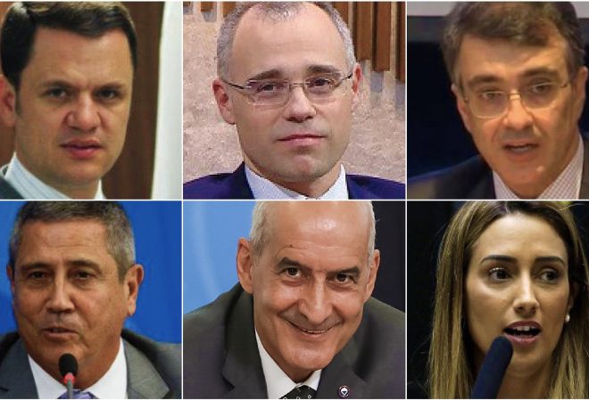 Anderson Torres, André Mendonça, Walter Souza Braga Netto, Luiz Eduardo Ramos, Flavia Arruda
