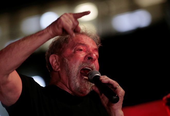 Ex-presidente Lula fala em São Paulo após condenação em segunda instância
24/1/2018    REUTERS/Leonardo Benassatto