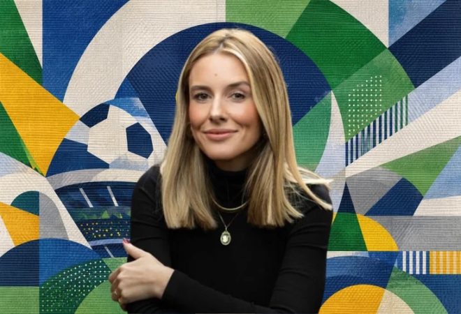Rafaela Rezende, CEO da Decolar no Brasil: “O Brasil, dentro do Grupo Decolar, representa 40% do negócio, e está chegando nos 50%” (Decolar / Arte EXAME /Divulgação)