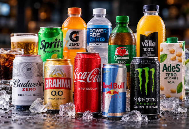 Refrescante Seleção de Bebidas Zero