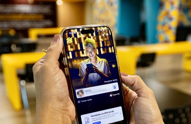 Tela de login app BB