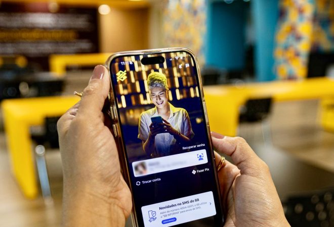 Tela de login app BB