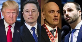 Trump Musk Moraes Eduardo