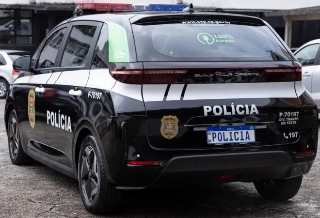 carro eletrico polícia sp