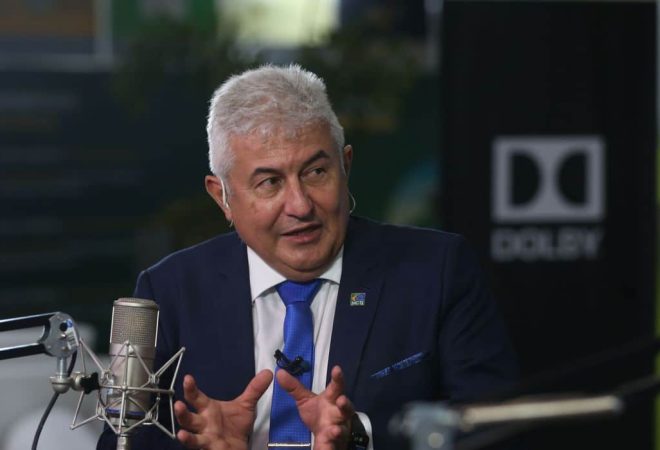 O ministro da Ciência e Tecnologia, Marcos Pontes, participa do programa A Voz do Brasil