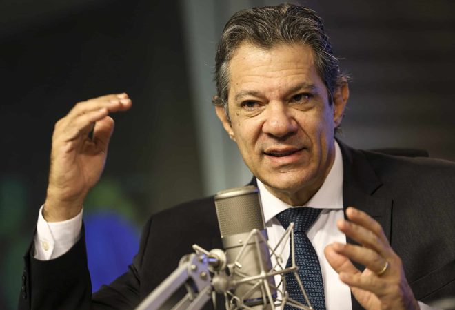 Brasília (DF), 20/03/2025 - O ministro da Fazenda, Fernando Haddad, participa do programa "Bom Dia, Ministro". Foto: Marcelo Camargo/Agência Brasil