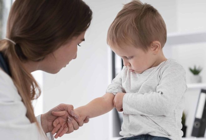 adorable-baby-waiting-to-be-checked-by-doctor