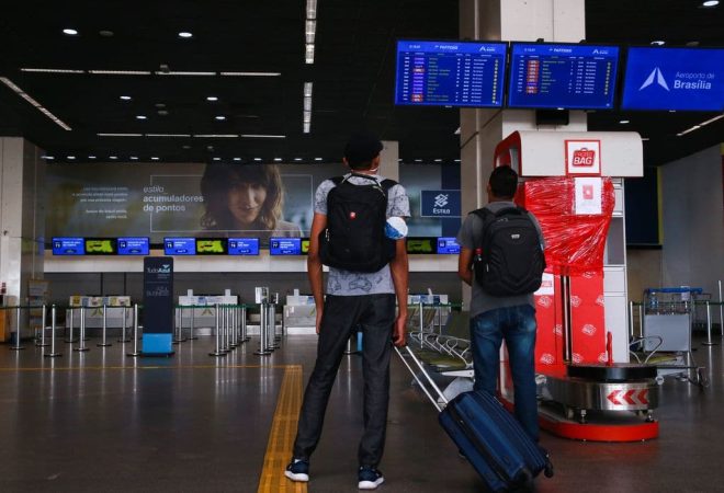 Aeroporto Internacional Juscelino Kubitschek, terceiro maior aeroporto do Brasil com pouca movimentação de passageiros