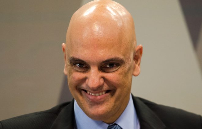 Brasília - O ministro licenciado da Justiça e Segurança Pública, Alexandre de Moraes, indicado para cargo de ministro do STF, passa por sabatina na CCJ no Senado Federal (Marcelo Camargo/Agência Brasil)
