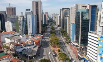 Vista aérea da Avenida Brigadeiro Faria Lima. Foto: Marcos Santos/USP Imagens