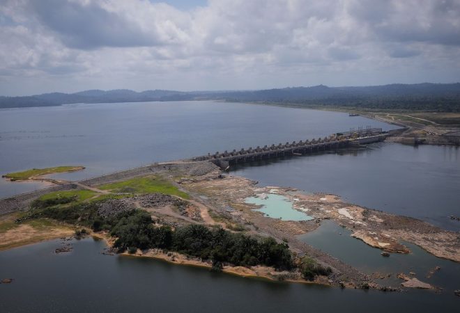 Vice-Presidente da República e presidente do Conselho Nacional da Amazônia Legal,General Hamilton Mourão, durante visita a Usina Hidrelétrica de Belo Monte