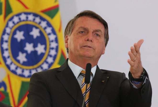 O Presidente Jair Bolsonaro, durante evento de lancamento da Retomada do Turismo. Aliança nacional que, com segurança e responsabilidade, busca acelerar a recuperação do setor e reduzir o impacto socioeconômico da Covid-19 após a paralisação das atividades.