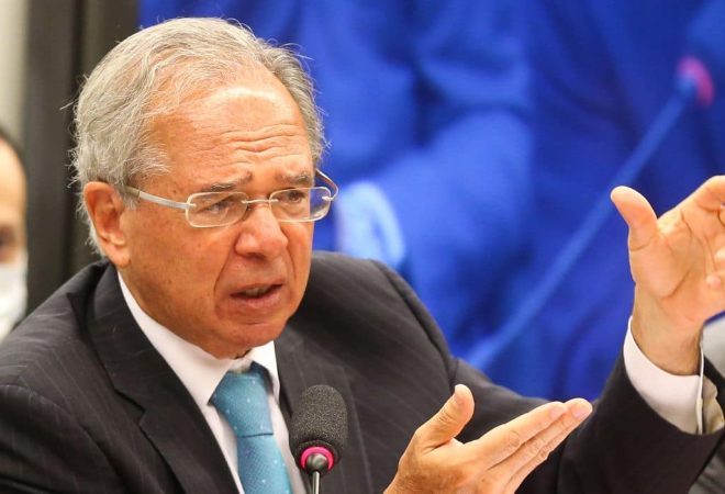 O ministro da Economia, Paulo Guedes, participa de audiência pública conjunta, de duas comissões da Câmara dos Deputados