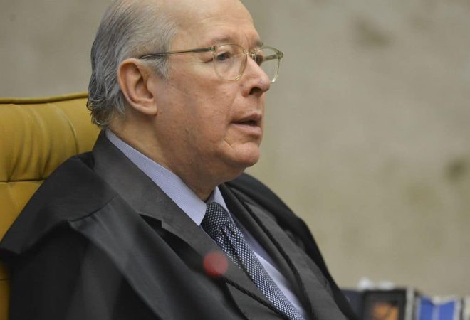 O ministro Celso de Mello, durante  abertura do terceiro dia de julgamento sobre a validade da prisão em segunda instância no  Supremo Tribunal Federal (STF)