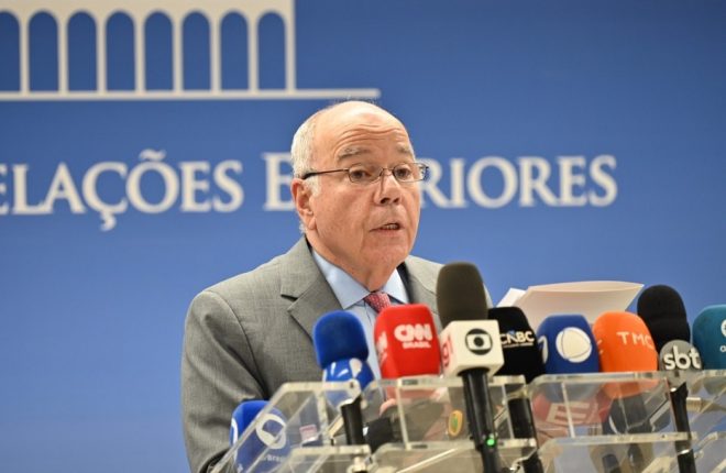 O ministro das Relações Exteriores, Mauro Vieira