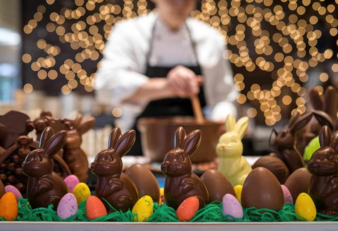 delicious-chocolate-easter-bunnies-eggs-display