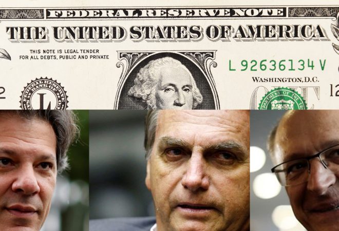 dolar e candidatos eleição dolar carinhas