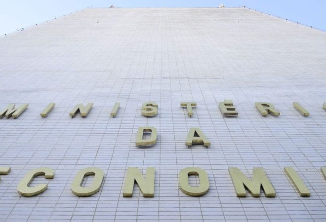 Fachada do Ministério da economia na Esplanada dos Ministérios