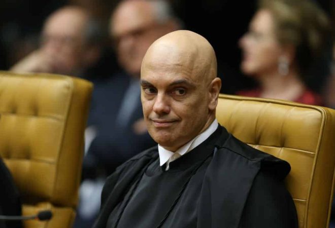 O ministro do STF  Alexandre de Moraes durante solenidade de posse do novo presidente do Supremo Tribunal Federal (STF), ministro Dias Toffoli.